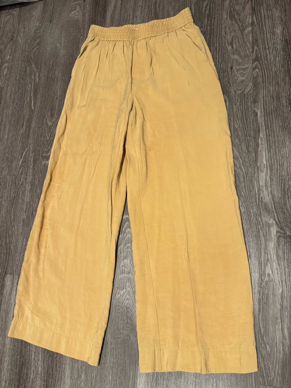 Madewell Carley Wide Leg Pant Shimmer Soft Drape Lenzing Blend Medium